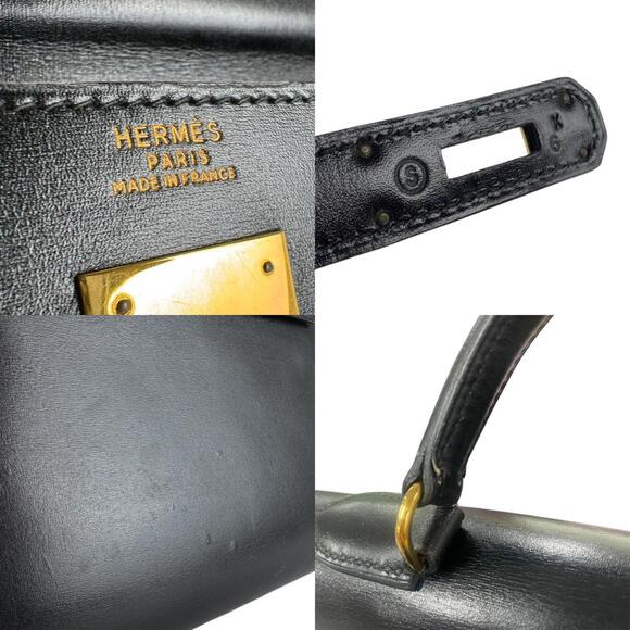 Hermes Hermès Kelly 32 Handbag Shoulder Bag with External Stitching, Box Calf... - Picture 5 of 5